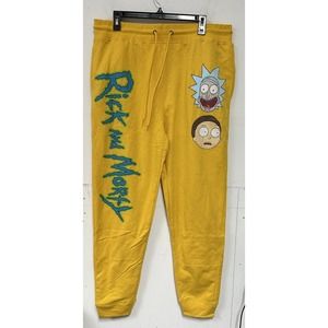 Rue21 Pants Rue 2 Mustard Yellow Rick And Morty Graphic
